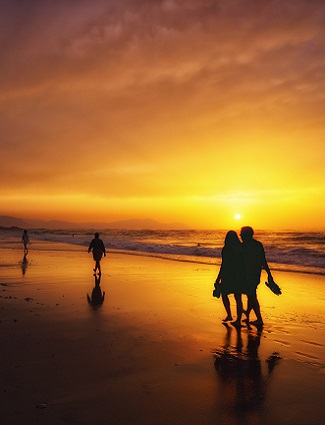 Family on the beach